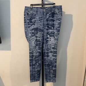 Torrid Blue Tie-Dye Skinny Jeans